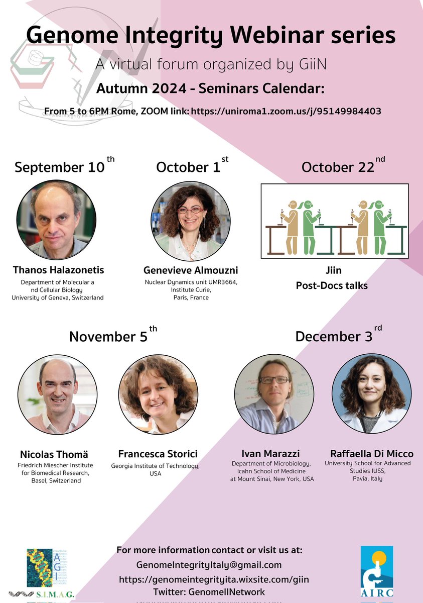 Don't miss the Autumn 2024 season of GiiN webinars with inspiring speakers! Join us to learn, connect and help grow our community!
uniroma1.zoom.us/j/95149984403