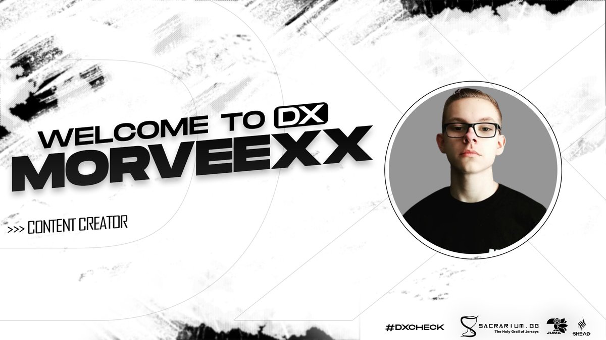 DxEsportDE's tweet photo. ◉ Content Creator ◉
Today we welcome our second content creator. We look forward to good and funny content.
DX Esport~
@morveexx
📍https://t.co/YXxCSAx96X
#DxCheck https://t.co/BJOLeiZWsD