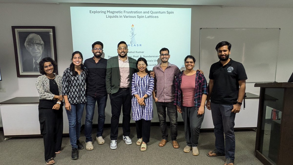 raorahul25497's tweet image. I just neutron-diffused, muon-relaxed, and inelasticly-scattered my way through my PhD defense! 🎓 Now waiting for Monte Carlo to calculate how long it&apos;ll take to recover from all the stress. 😅 #PhD  #MuonMadness #QuantumMaterials #DFTDrama