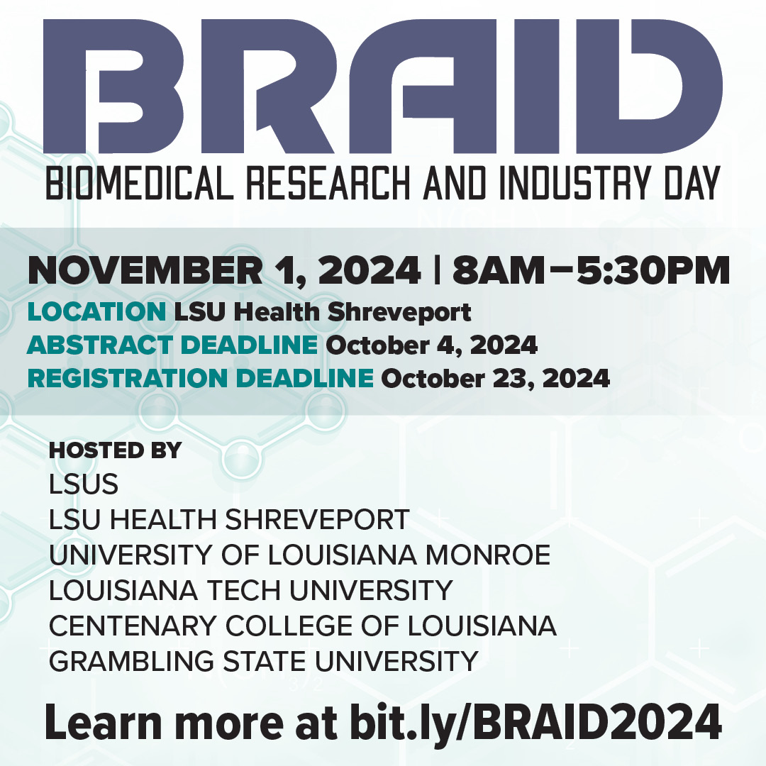 Biomedical Research and Industry Day (BRAID) will be held on Friday, November 1st! This annual conference is designed for students, trainees, scientists and clinicians conducting biomedical research who are interested in the interface between the laboratory and industry.