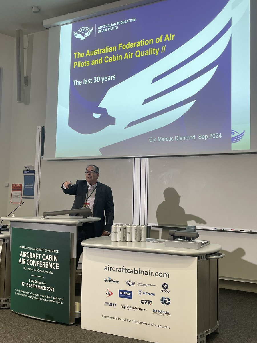 Marcus Diamond from <a href="/YourAFAP/">AFAP</a> discussing AFAP last 30 years of dealing cabin air quality issues