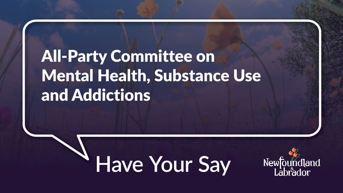 The consultation on mental health and addictions programs and services is set to close at the end of the month. 

Visit engageNL.ca to submit your recommendations. #GovNL