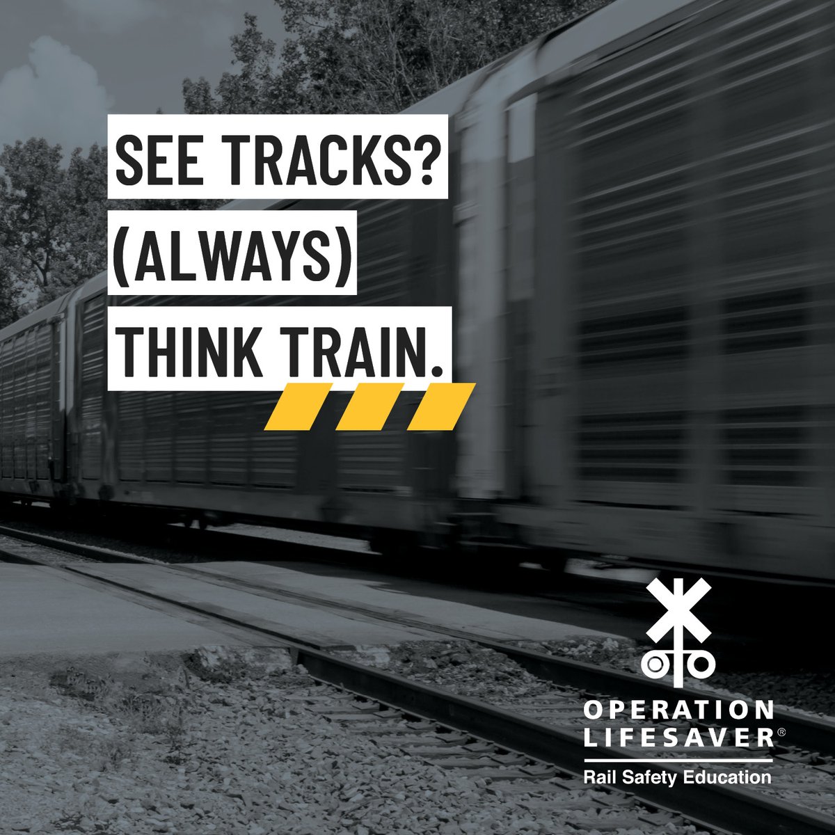 IndianaOpLife's tweet image. See tracks? Always think train! Don't let your attention derail, stay on track and stay safe. #railsafety