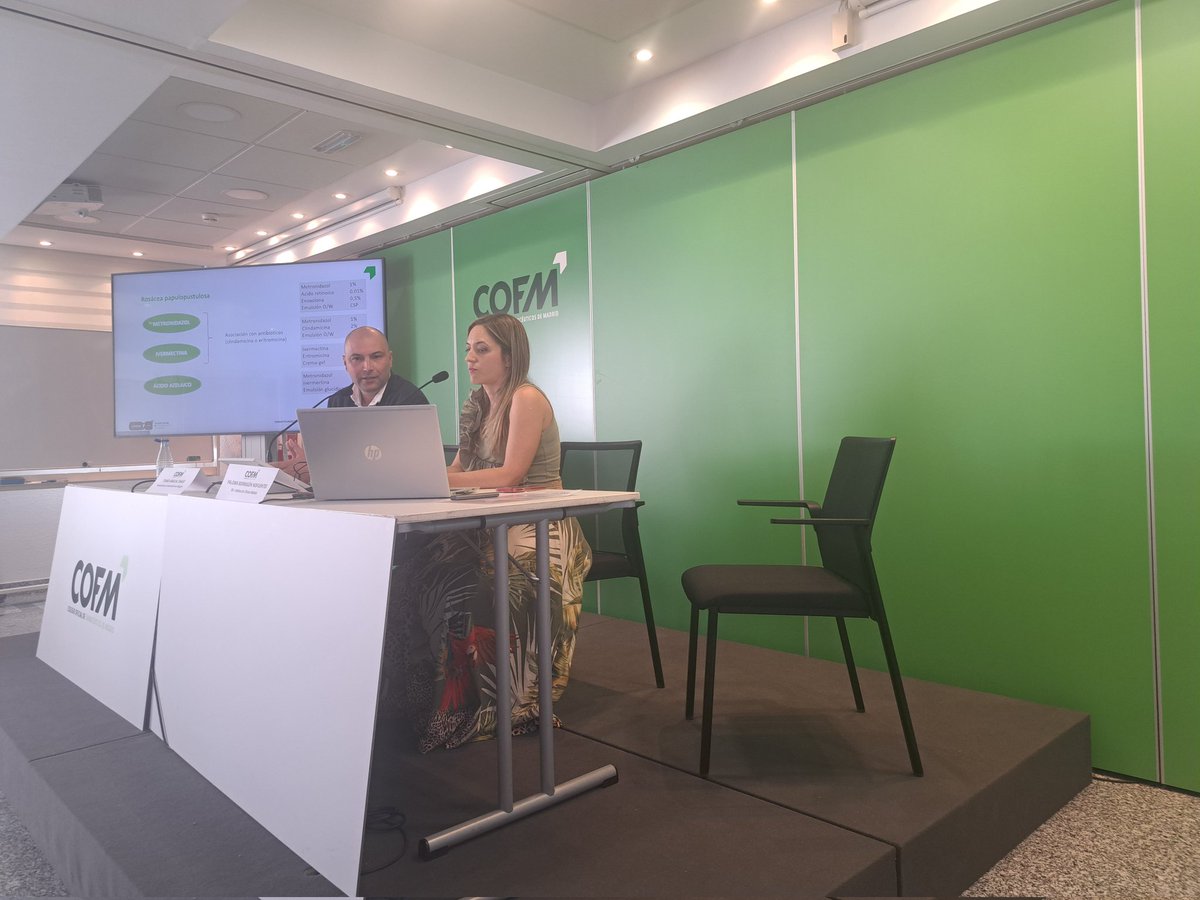 Excelente presentación de Tomás <a href="/AbascalFarmacia/">Farmacia Abascal</a>  junto con la Dra Paloma Borregon en la Jornada Híbrida Dermatólogos y Farmacéuticos juntos para una fórmula perfecta 

Éxito de asistencia y organización en <a href="/COFMadrid/">COF Madrid</a>