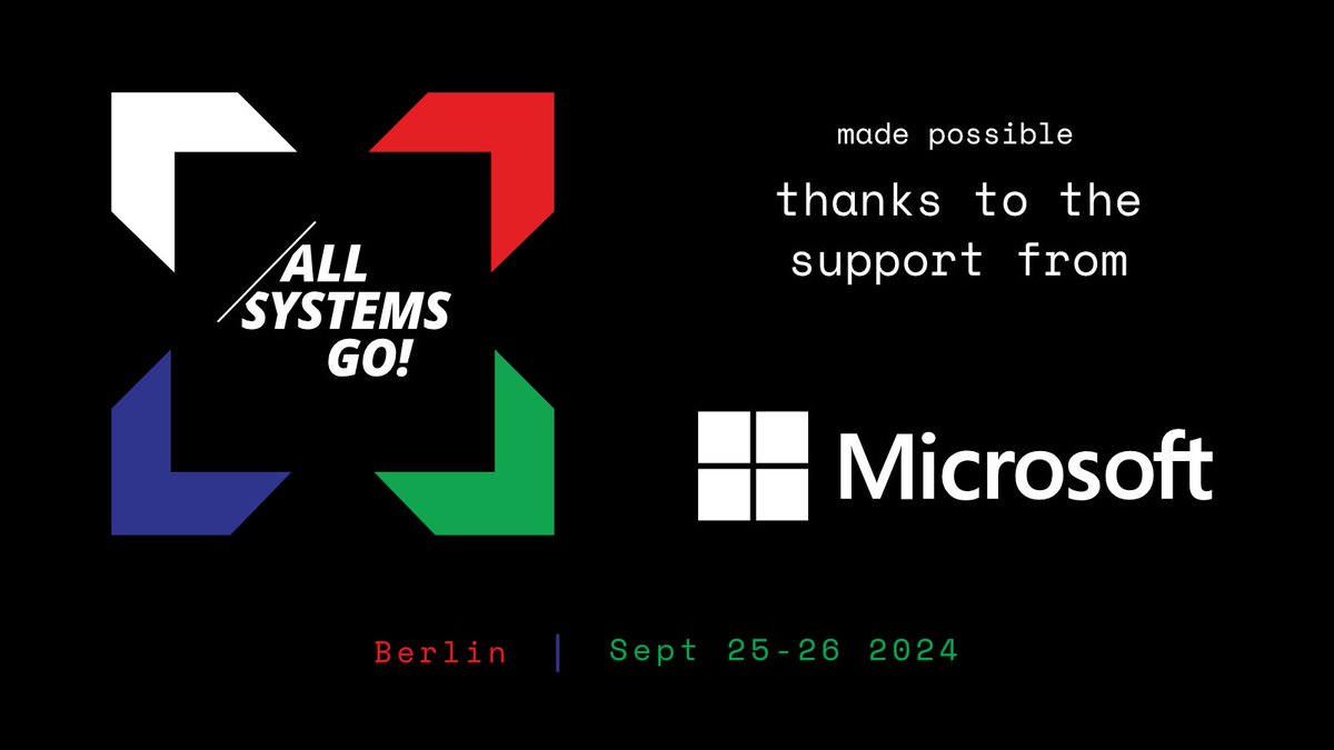 All Systems Go! tweet media