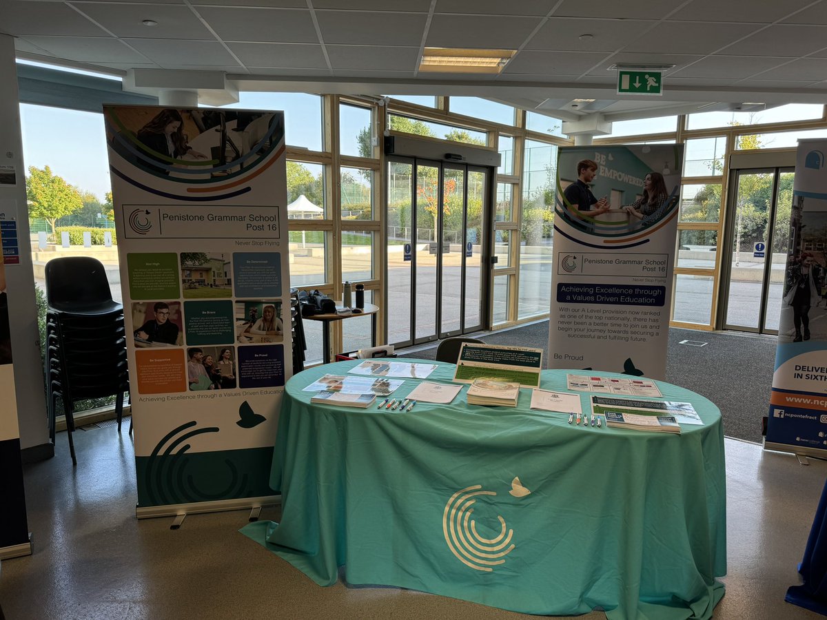 Start of the new season of evening events! <a href="/holmfirthhigh/">Holmfirth High</a> last night and <a href="/DeltaDarton/">Darton Academy</a> tonight! Come say hello and see what we can offer you! <a href="/PenistoneGS/">Penistone Grammar School</a> #aimhigh