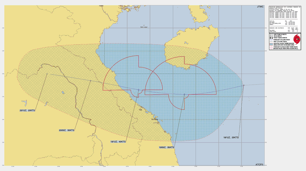 LimWeather's tweet photo. #GenerPH/#16W in C #SouthChinaSea
Forecast to head W and landfall in C #Vietnam esp #Danang and also affect N part of the country
ALL interests there,#Laos,NE #Thailand,E #Myanmar should begin preps now esp affected by #Yagi previously
#wxx #wxtwitter #tropicswx #Soulik #ๅฐ้ขจ15ๅท https://t.co/wSGc2dwRIC
