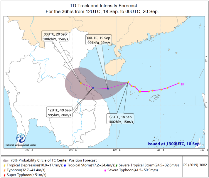 LimWeather's tweet photo. #GenerPH/#16W in C #SouthChinaSea
Forecast to head W and landfall in C #Vietnam esp #Danang and also affect N part of the country
ALL interests there,#Laos,NE #Thailand,E #Myanmar should begin preps now esp affected by #Yagi previously
#wxx #wxtwitter #tropicswx #Soulik #ๅฐ้ขจ15ๅท https://t.co/wSGc2dwRIC
