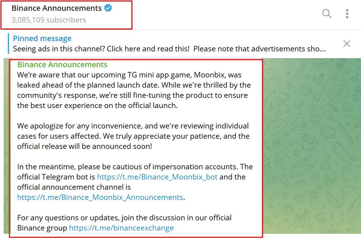 Kimanhmeo's tweet photo. ๐ Exciting News: #Binance launches Mini Binance Telegram - the gold mining game #Moonbix Bot, similar to #OKX Racer!
Donโt miss out on your earnings!
1/ Join: link
2/ Complete tasks
3/ Play to mine gold
4/ Invite friends for extra points!
#Binance #TelegramMini #OKX #Moonbix https://t.co/QmuxVIzPk6