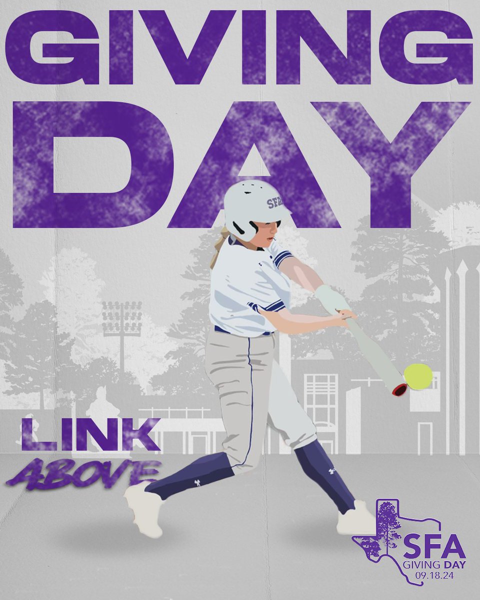 Hit it out of the park! 🥎

Click the link below to support Lumberjack Softball!

🔗 : tinyurl.com/22u9tema

#AxeEm x #GivingDay