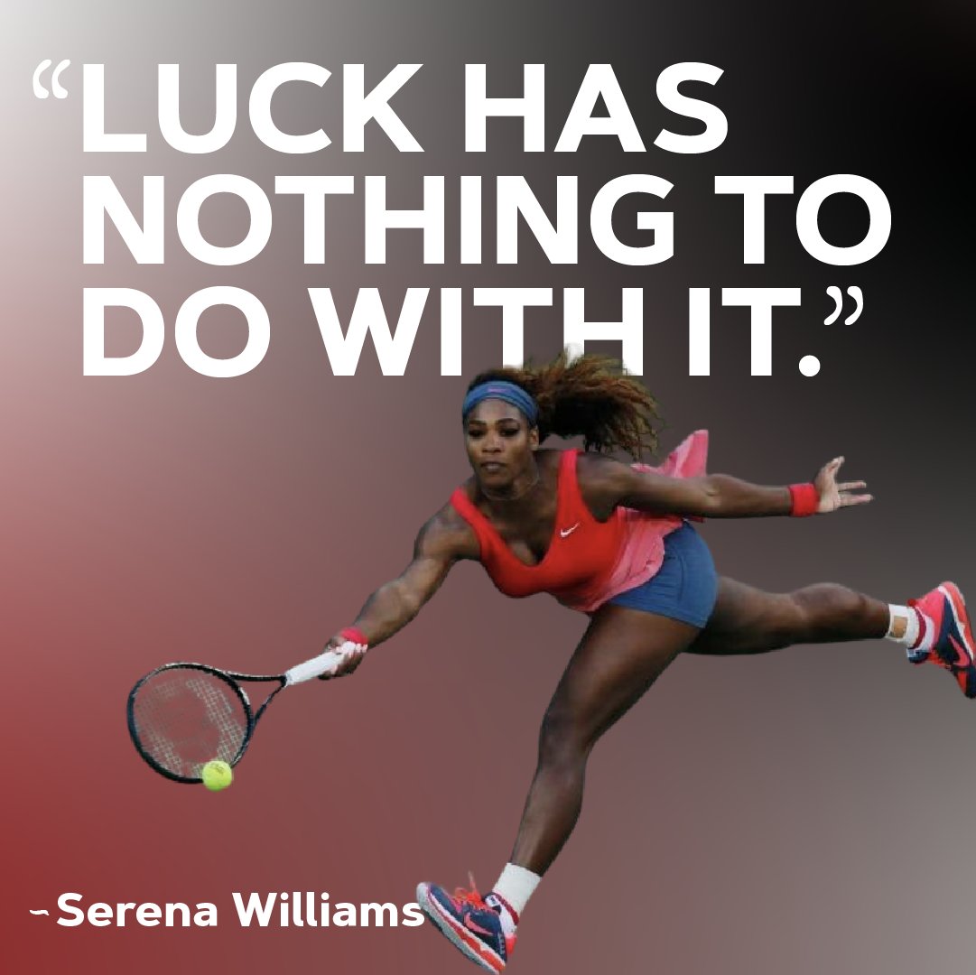 UTATennisATL's tweet photo. "Luck has nothing to do with it." It’s all about dedication, hard work, and perseverance. 🎾💪 Keep pushing, keep grinding, and success will follow. 🌟 

https://t.co/24DcBWOzBa 

#SerenaWilliams #UTATennis #HardWorkPaysOff https://t.co/EyWEYej9k0