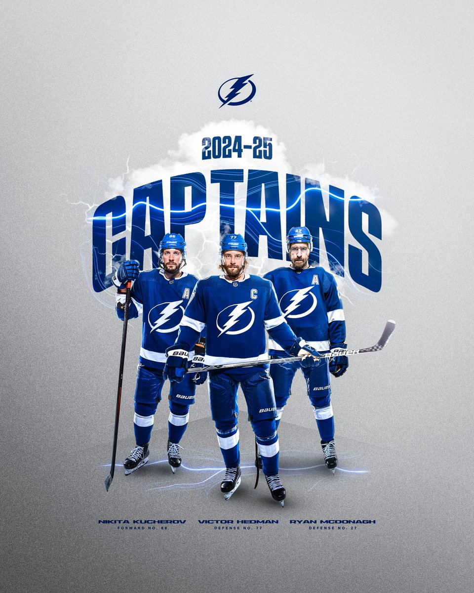 TBLightning's tweet photo. Your 2024-25 Lightning captains 🤝 https://t.co/gxT6iTKMfM