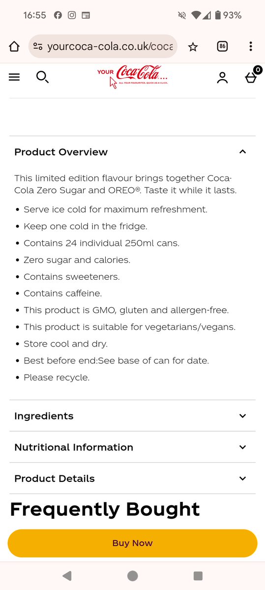 Convinced 'your coca cola' changed this after ordering and end up with price marked drinks. Couldn't find the you may get price marked cans on any other listing. Maybe an email asking if that was ok. I Assume it's not <a href="/CocaCola_GB/">Coca-Cola GB</a> sneaky move imo yourcoca-cola.co.uk