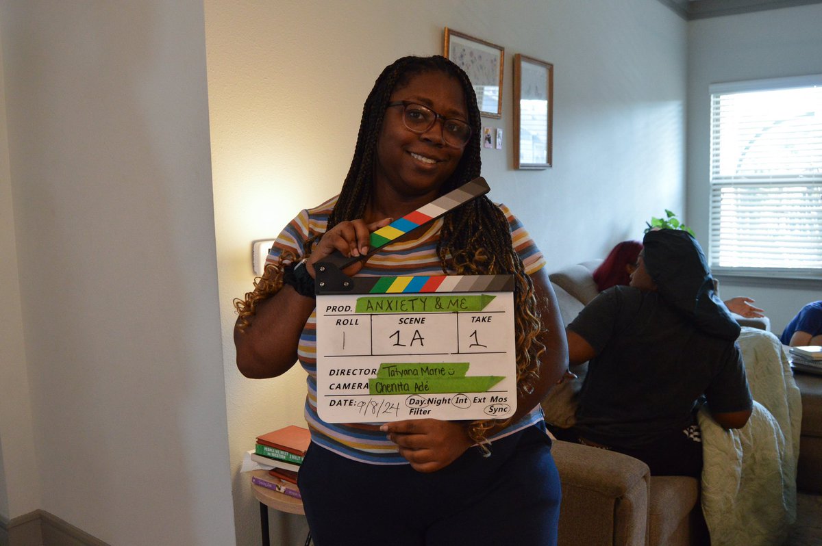itstatymarie's tweet photo. Just got my BTS photos from my short and everything is really hitting me now that I directed a movie oh wow

Anxiety &amp; Me, coming in 2025 (eep!) https://t.co/epdVUXPnjx