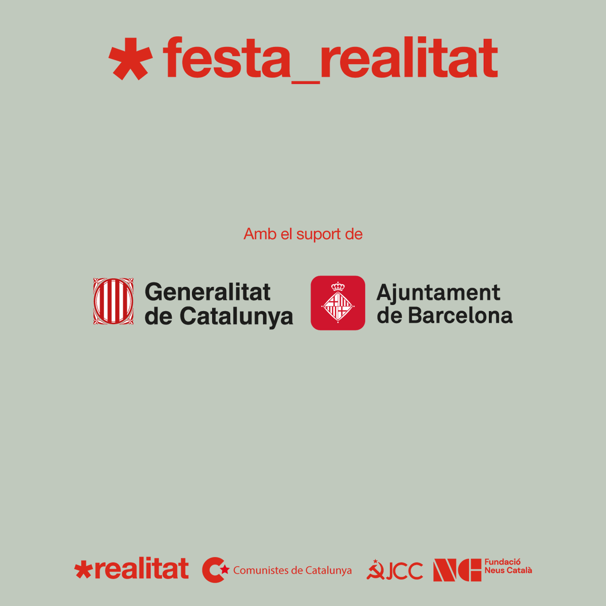 NeusCatala_fun's tweet photo. 💃 Sabem que ho estàveu esperant: ja tenim el cartell complet de la Festa Realitat 2024!

🤓 La pota fonamental de la Festa Cultural Neus Català comptarà amb entreteniment per a totes les edats, així com una Fira del Llibre i un Espai Internacional.

👀 No us ho podeu perdre! https://t.co/tLmGzpyD1Z
