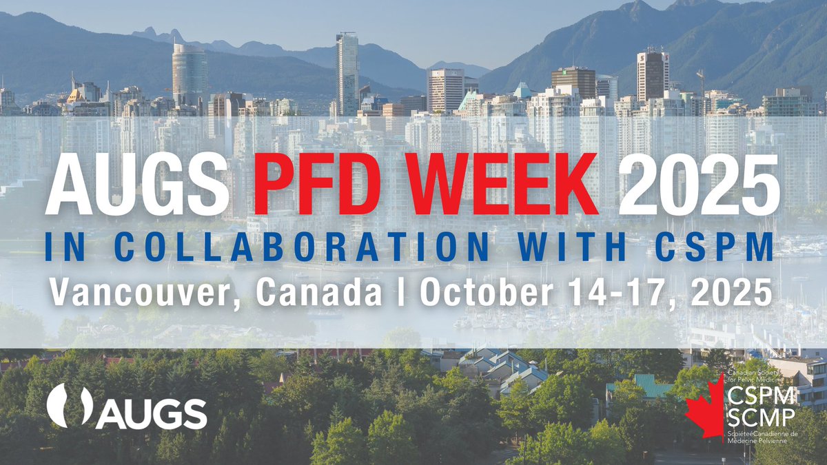 We’re excited to announce that #PFDWeek25 will be held in Vancouver, Canada in collaboration with the Canadian Society for Pelvic Medicine! Save the Date for October 14-17, 2025 ⭐

<a href="/SocietyPelvic/">Canadian Society for Pelvic Medicine</a>