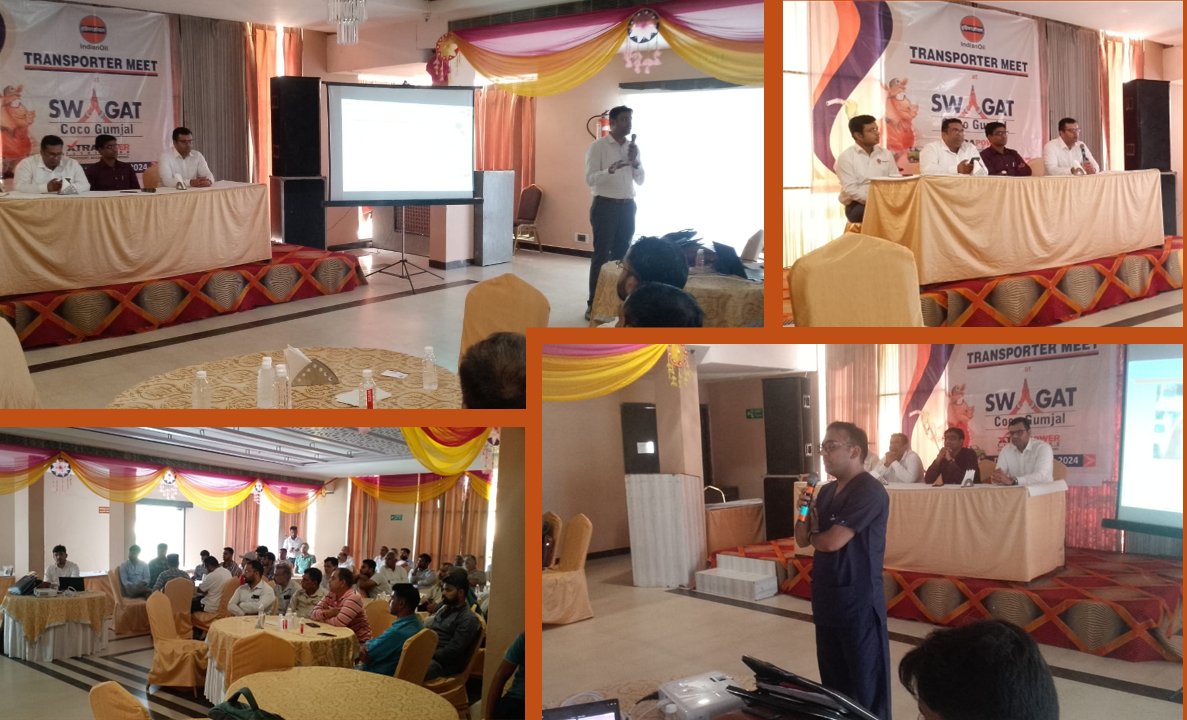 IOC_Bathinda_DO's tweet photo. Transporter Meet done today at Ganganagar. The event highlighted Swagat facilities, Xtrapower benefits, and health tips from doctors. Thanks to Sh S Arora, DRSH BDO, Sh Amit Choudhary, SFM and Mr. Rachit Tanzim for gracing the occasion. #Xtrapower @ioclpunjab @IndianOil_Highw https://t.co/0VuuyysmQz