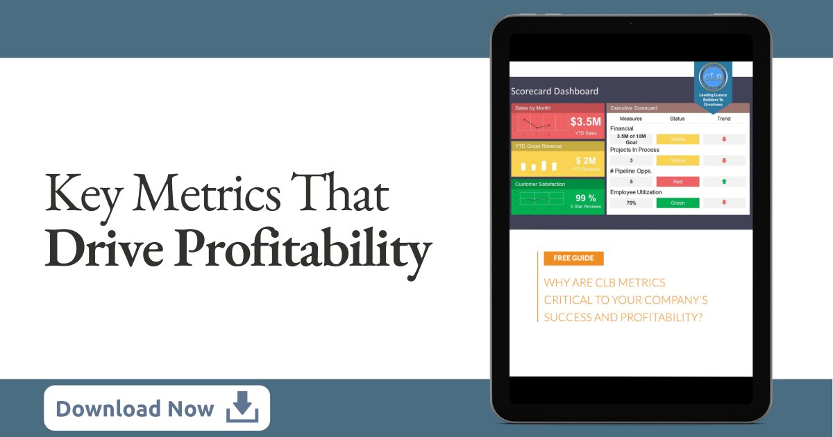 clbnetwork's tweet photo. Success starts with a plan! 🎯 Just as blueprints guide your custom home builds, scorecards and KPIs guide your business. Download our latest ebook to learn how our experts can help you create and manage your scorecards.
https://t.co/L037pOMXew https://t.co/LS8DhjRSfY