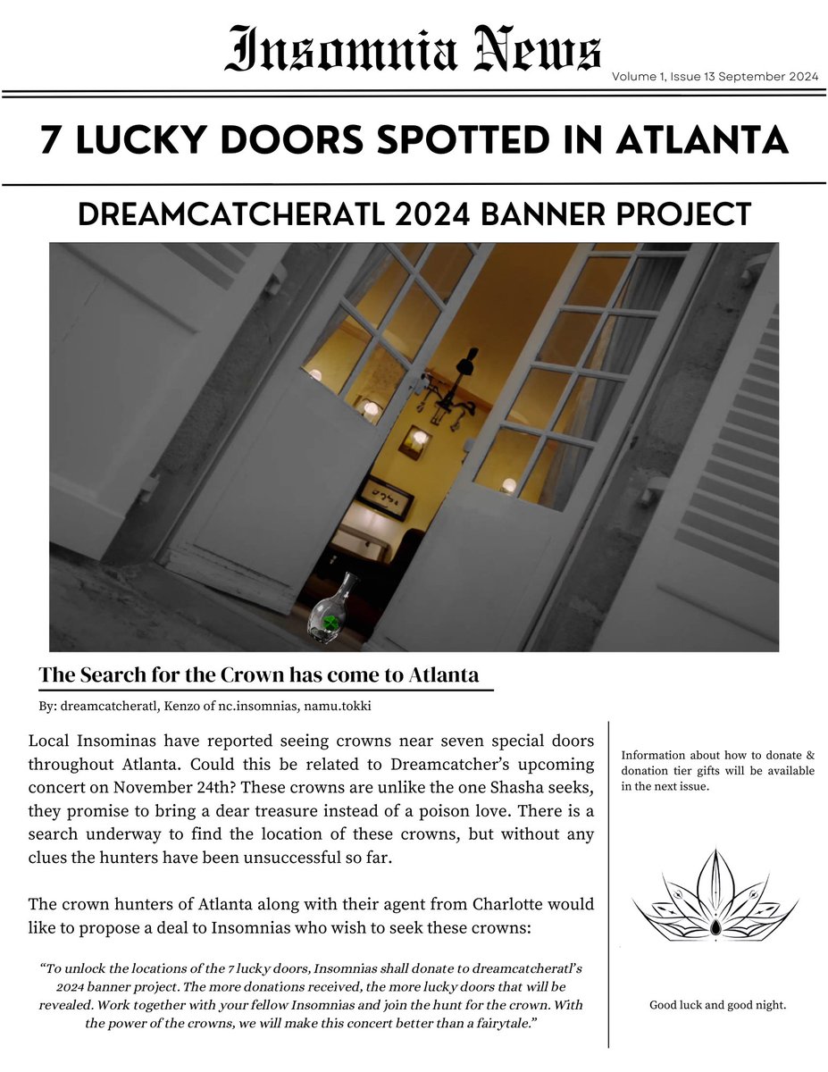 DreamcatcherATL's tweet photo. Have you seen the news?
More info coming soon...
#LuckInside7Doors #dreamcatcherinatl https://t.co/yY8bJLIGeZ