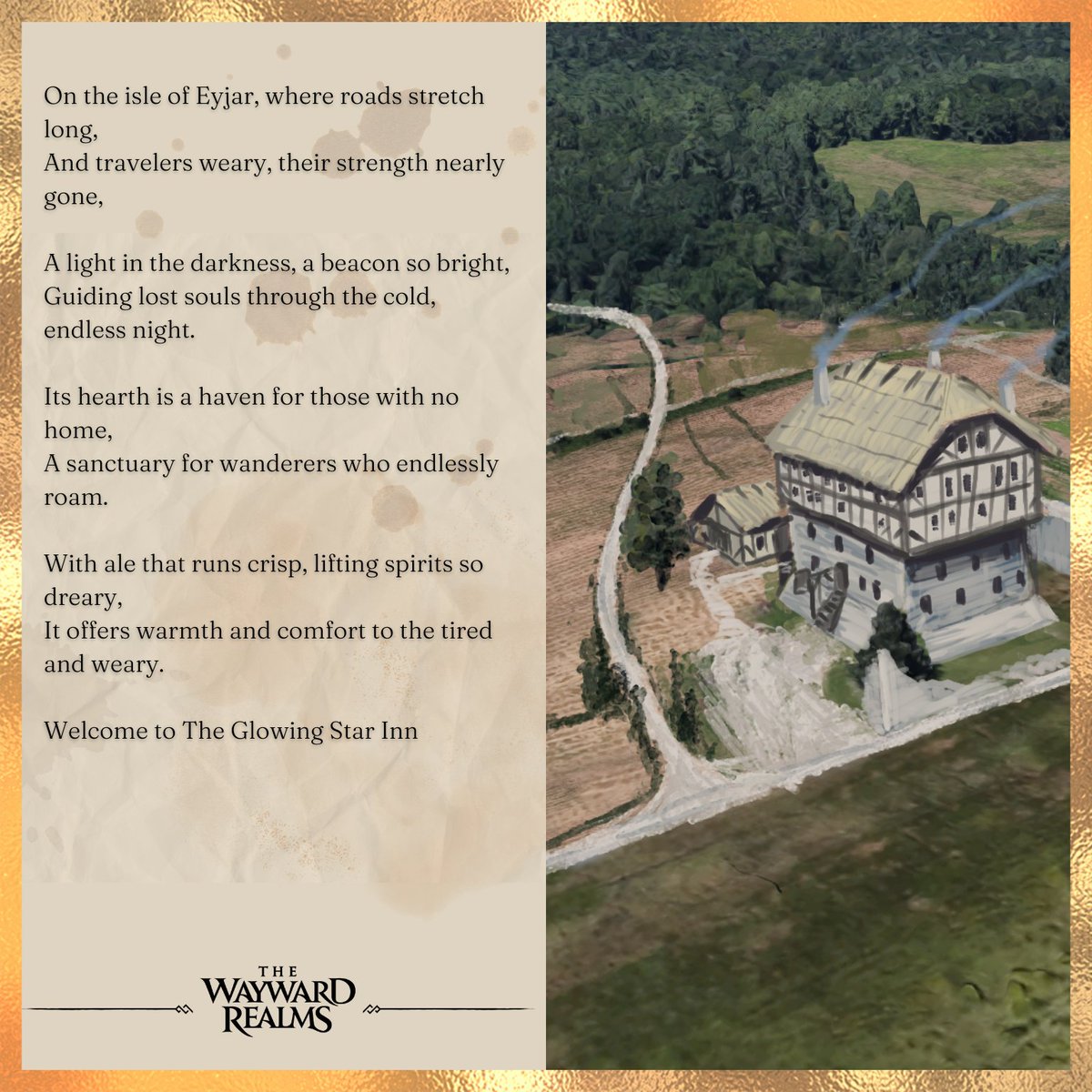 OnceLostGames's tweet photo. 🌟 Most who wander—even if they are not yet lost—find their way to the Glowing Star Inn of Eyjar. 🌟

#waywardrealms #newrpgs #rpgs #videogames https://t.co/gmtuFQgQ5w