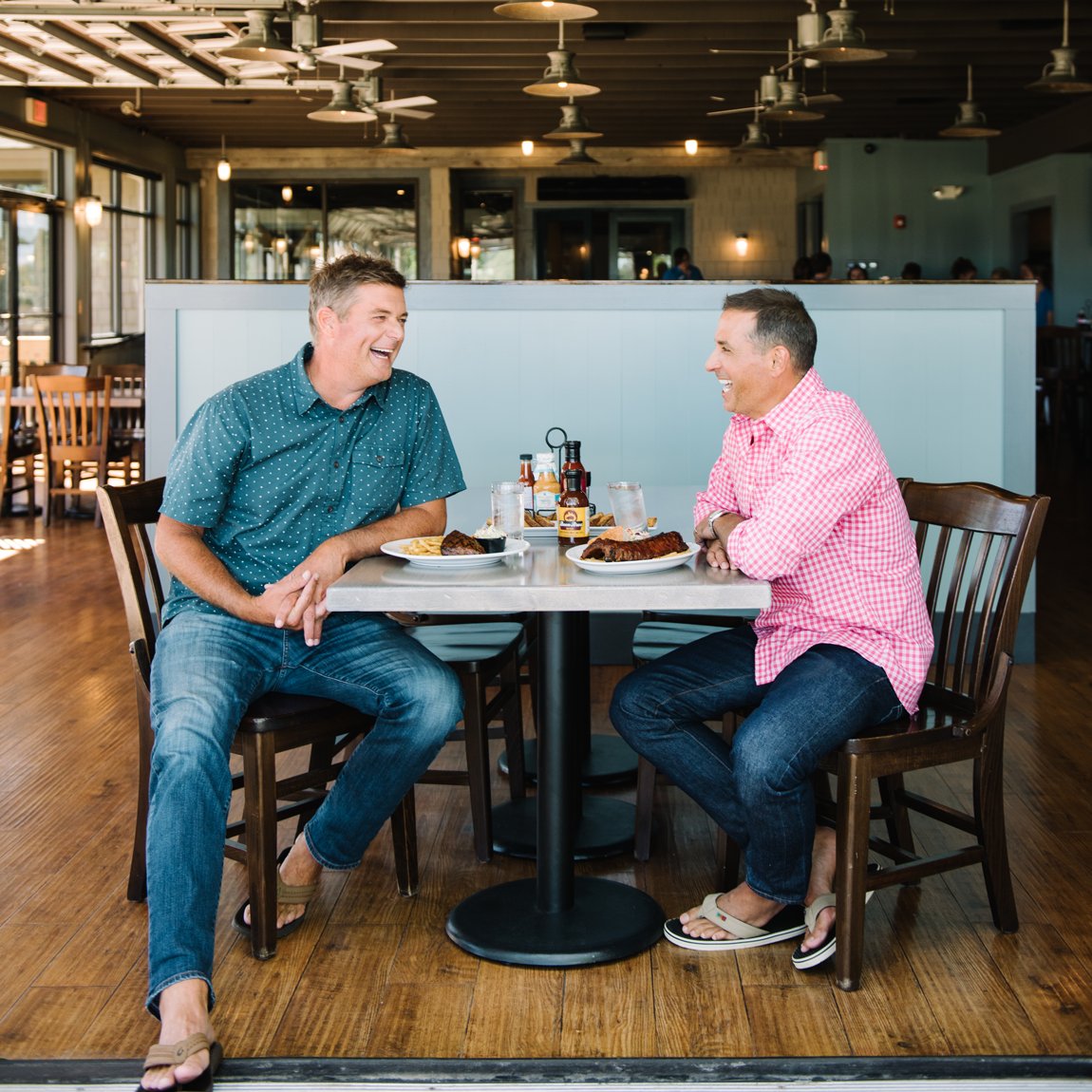 With three kids a piece, it's hard to find time to spend just the two of us, but every time we do, we always make sure to include good food and good laughs.