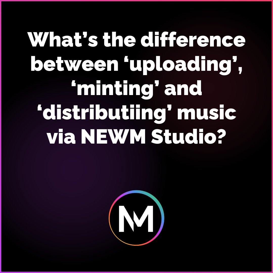When you upload a track to NEWM Studio, you are only sending the music files to our system. Basically, your tracks are present within your profile, but they aren’t available to the outside world yet.

CONT. 🔽