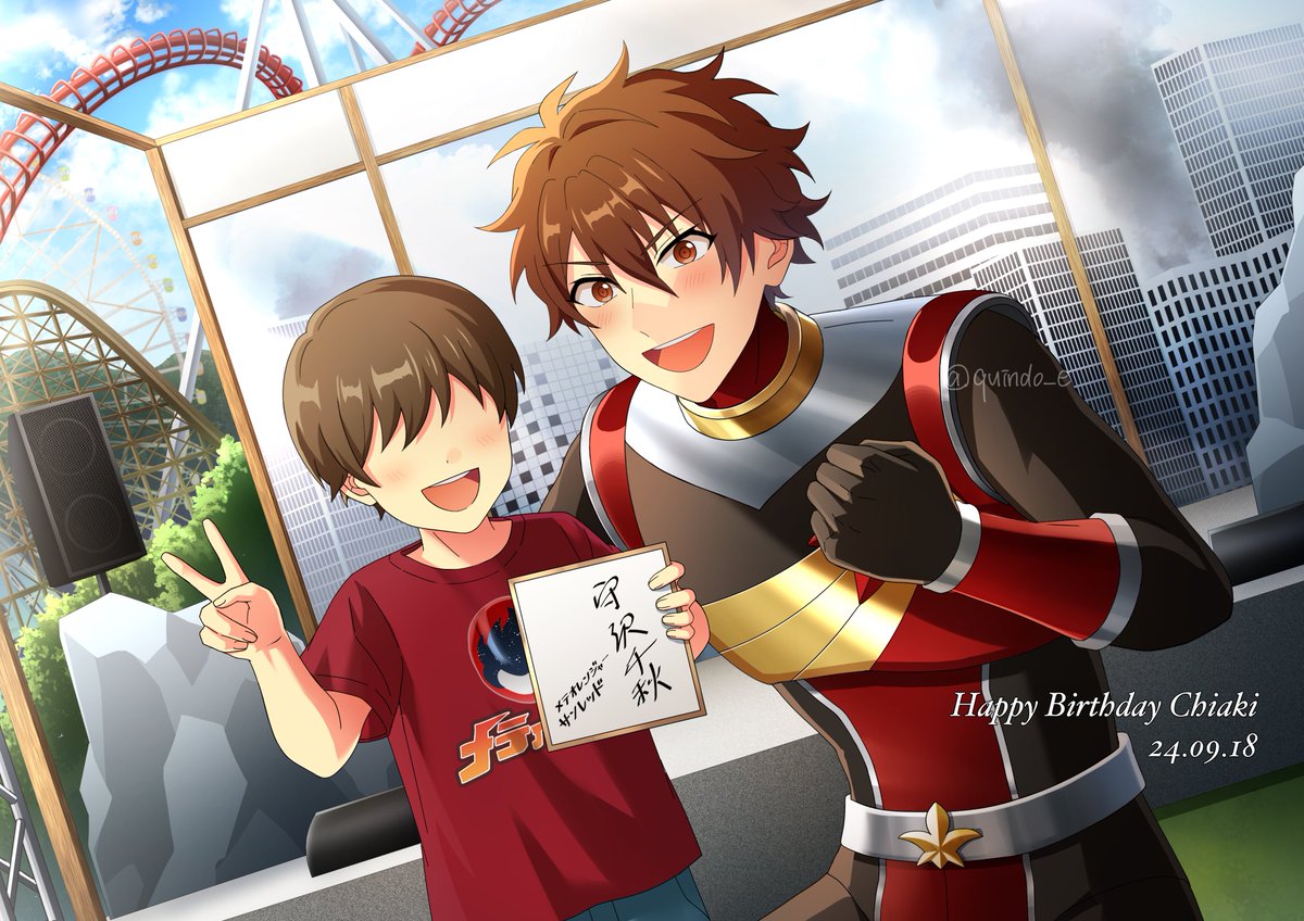 quindo_e's tweet photo. 千秋お誕生日おめでとう！！🎂
10歳、そして20歳の千秋

 #守沢千秋誕生祭2024 https://t.co/r5MogJ8Gl8