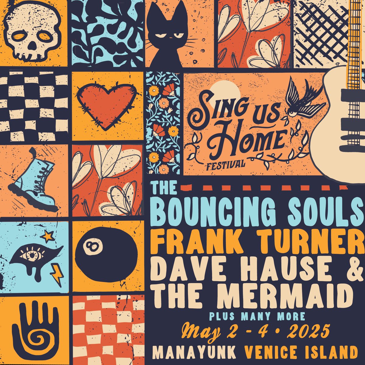 Proudly presenting the first wave of acts for <a href="/singushomefest/">Sing Us Home Festival</a> 🕊️✨
-
Get ready for 3 days on the banks of the Schuylkill with <a href="/BouncingSoulsNJ/">Bouncing Souls</a>, <a href="/frankturner/">Frank Turner</a>, and <a href="/hausedave/">Dave Hause</a> &amp; The Mermaid + many more!
-
Early Bird tickets on sale Friday 9.20 10a -> singushomefestival.com