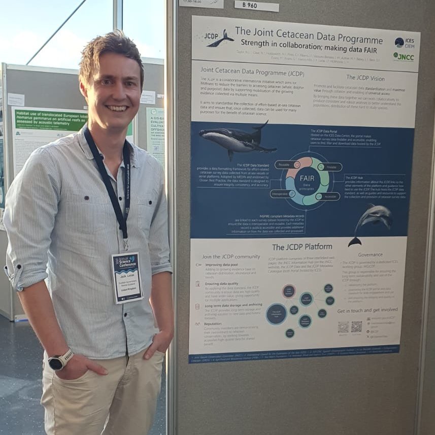 CetaceanData's tweet image. Huge thanks to Jack Lucas for representing the Working Group for the #JCDP last week at the @ICES_ASC #StrengthInCollaboration #Data #FAIR