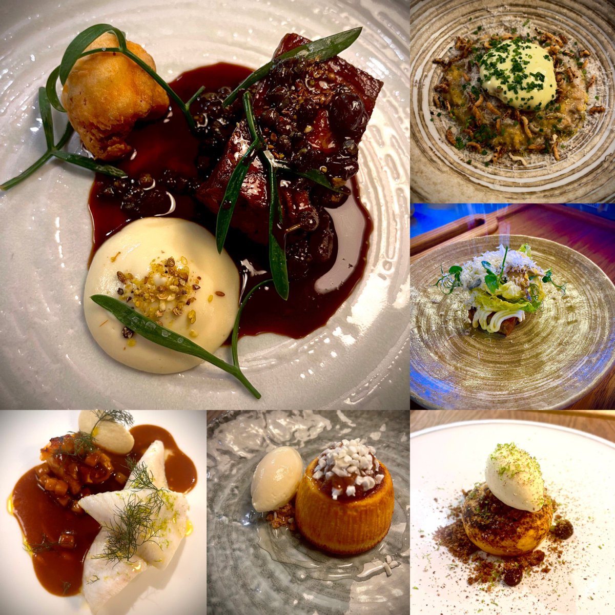 Back open today &amp; the lunch menu is back. 2 courses £25 / 3 courses £35 this week dishes including Confit chicken cake Caesar, Cep risotto , lamb shoulder ,John Dory &amp; sauce Amèricaine , gooseberry pudding ,Pumpkin Chiboust , our Grazing menu &amp; Tasting menu also available