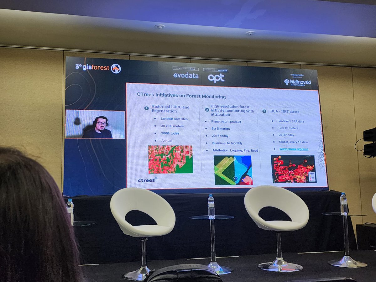 Today I gave an online talk at #GISFOREST event in Brazil on my research &amp; <a href="/CTrees_org/">CTrees</a> forest monitoring systems that track selective #logging &amp; #roads

#CTrees technology &amp; data help monitor forest management &amp; illegal activities to enhance conservation &amp; sustainable development