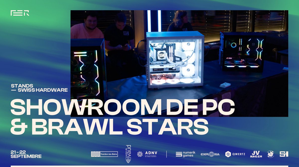 Ils reviennent cette année, nous accueillons <a href="/SwissHardware/">SwissHardware</a> ce week-end ! En plus de nous permettre d'offrir les meilleurs pc pour nos joueurs, ils seront également là sur place pour animer des tournois sur Brawl Stars 💪
