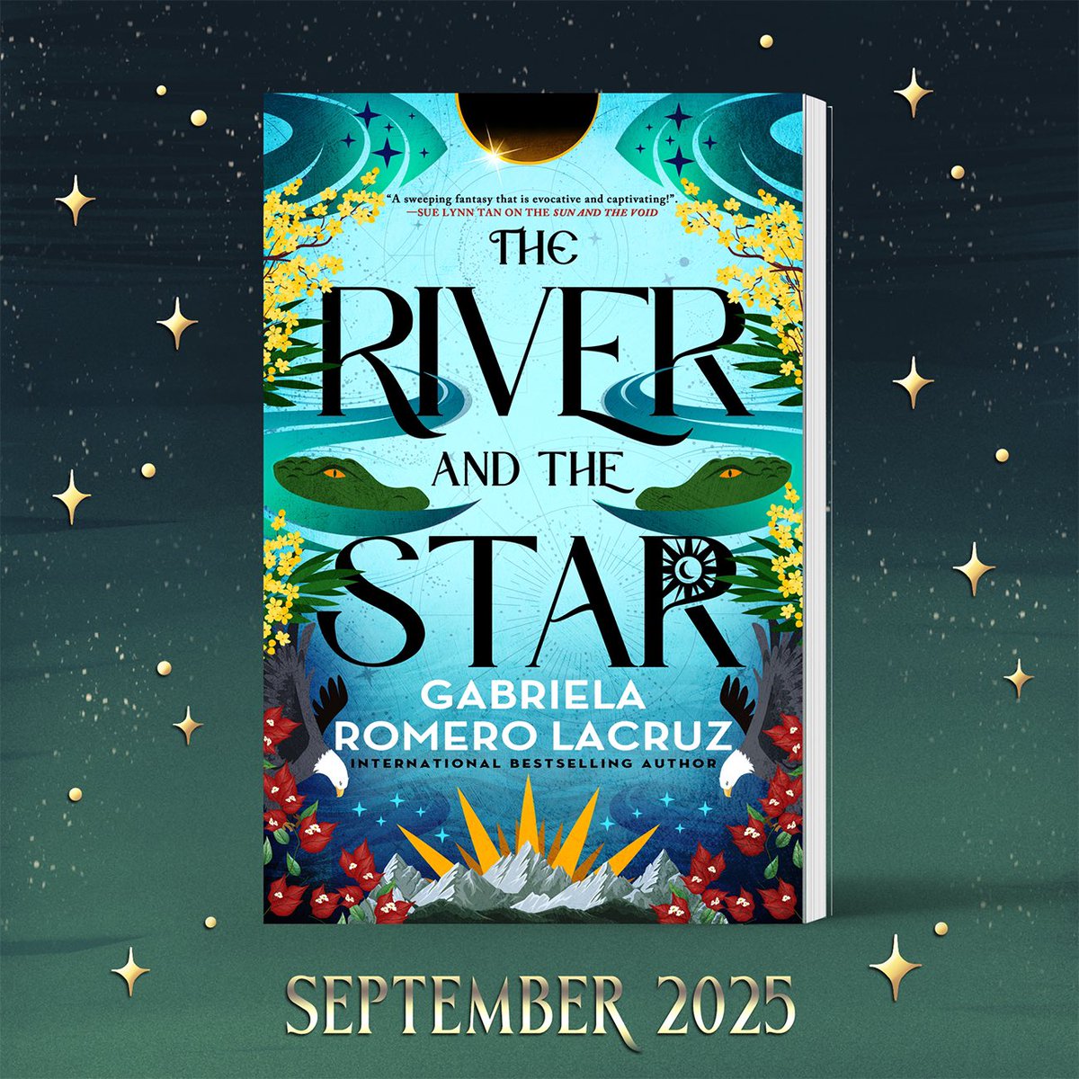 GRomeroLacruz's tweet image. 🫧✨ COVER REVEAL ✨🫧 I’m thrilled to show you the cover for the US edition of THE RIVER AND THE STAR!!!

I’M SO EXCITED for this book, guys!!! It is everything The Sun and the Void was but turned up 300%.