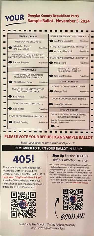 DougCo GOP put out their sample ballot. And they devoted a whole section (405!) to our race to get rid of "radical Democrat" Biden Bob. LoL. "Radical" Democrat. Don't think a single person in the Capitol would describe me that way. The GOP's own liberty scorecard ranks me as the