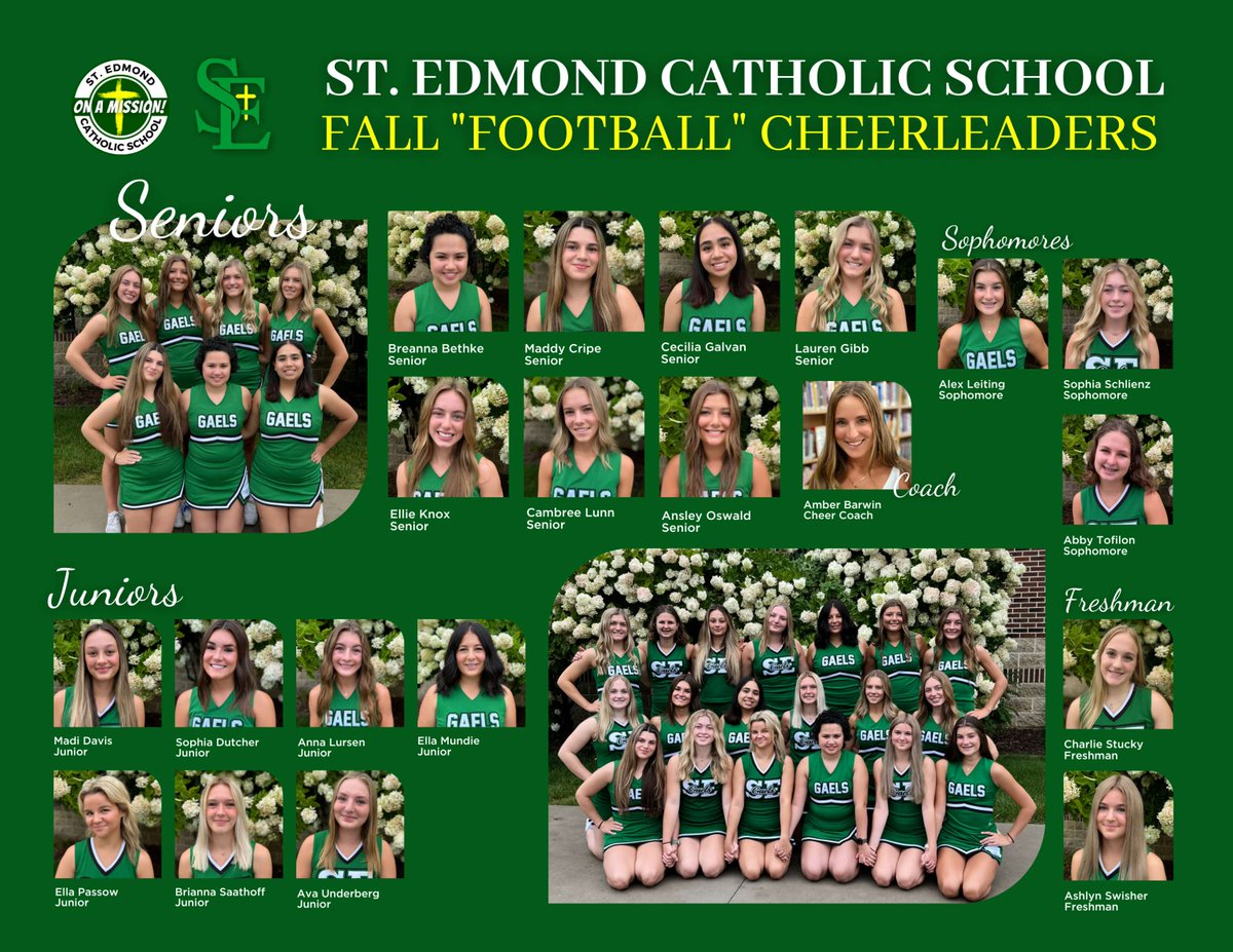 St. Edmond Catholic School | Fall Cheerleaders 2024