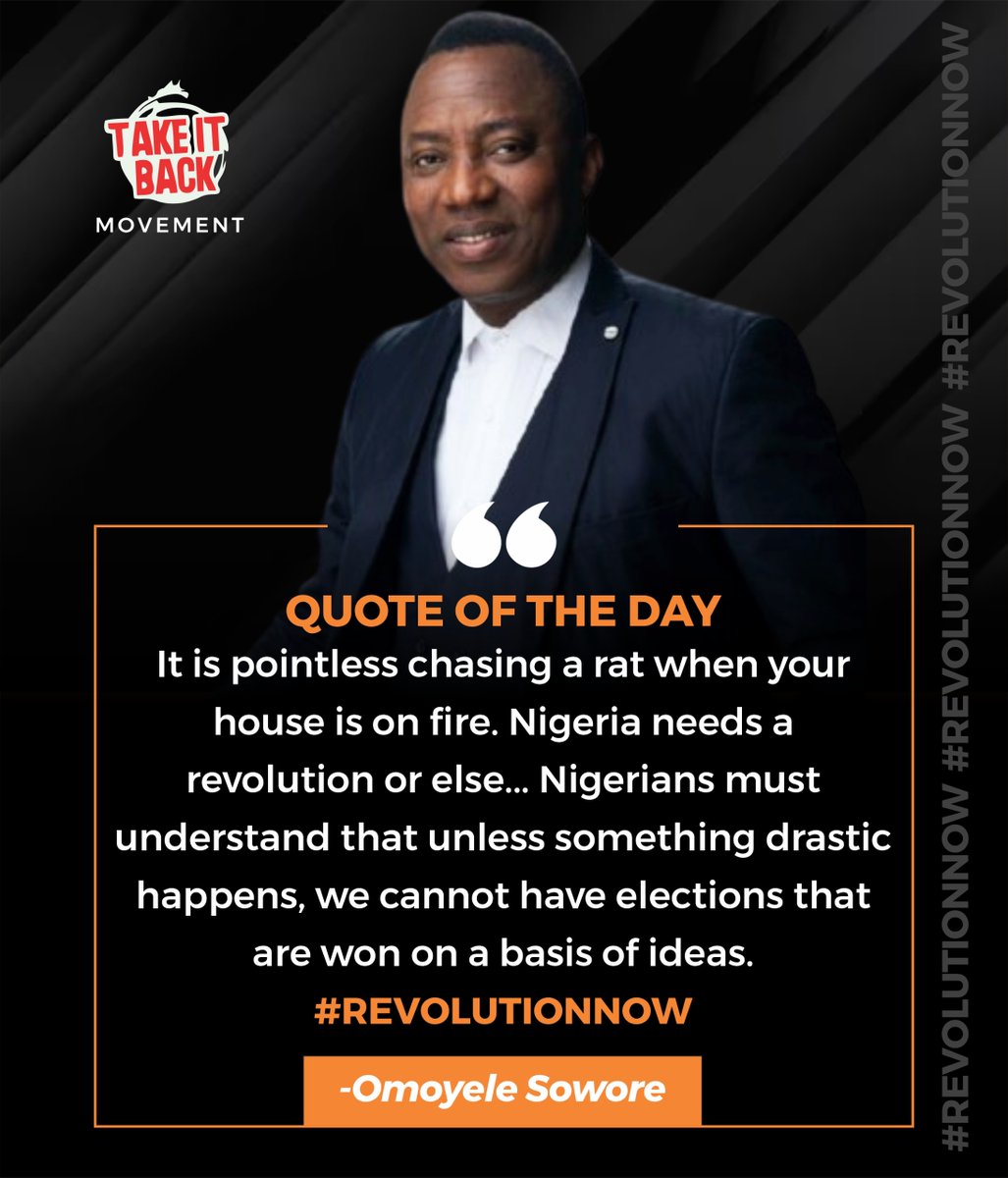 saomot2000's tweet photo. | a stitch in time saves nine.

We can keep delaying the inevitable &amp; die slowly as well as cowardly; we can as well take the bulls by the horns &amp; do the needful.

#RevolutionNow #FearlessInOctober #SoworeTheFearless #EndBadGovNG #ReferendumNow #ConstitutionNow #CorruptionX https://t.co/wjB2wOC0aW