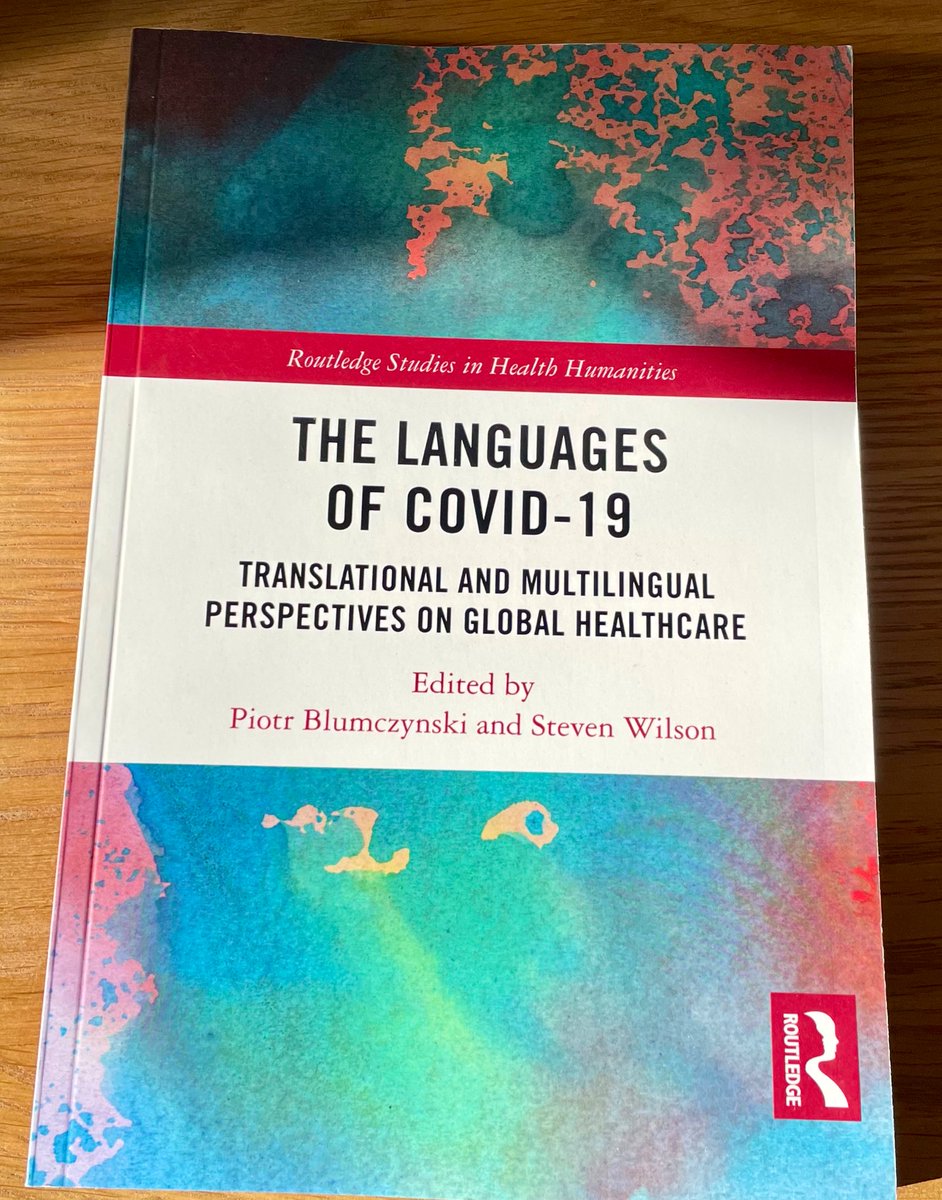 📕The Languages of Covid-19 is out now in paperback (and #OpenAccess here: tinyurl.com/ya3zb6n2). The book’s legacy lies in the case it makes for linguistic sensitivity and translational mediation as *essential* elements of global healthcare and future pandemic preparedness.