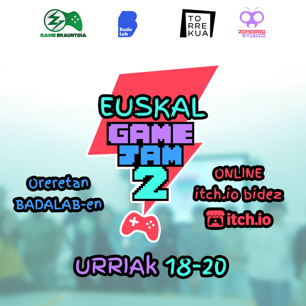 EUSKAL GAME JAM 2 badator!!! Aurten gipuzkoan izango da, Oreretan eta oraingoan <a href="/badalab_eus/">Badalab</a> eta #torrekua-ren laguntza izan dugu. parte hartu!
itch.io/jam/euskal-gam…
<a href="/Gamerauntsia/">Game Erauntsia</a>
