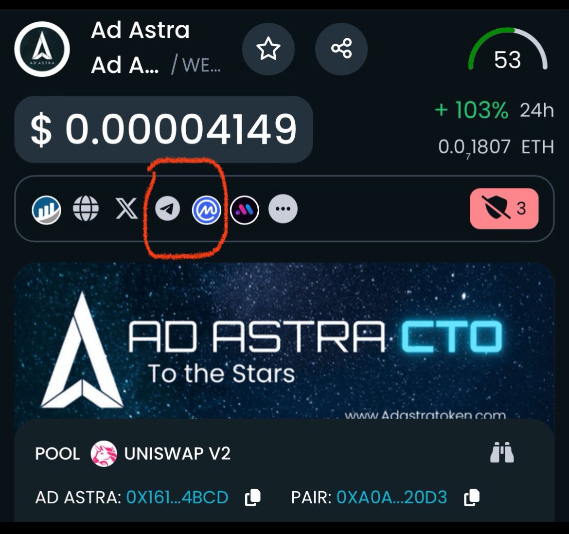 Jive_Tukey's tweet photo. @GG1nvestments I concur, people are becoming magnetized to CTO’s with community teams that are stepping up .. #CATALORIAN and $NEIRO are two hot examples … #AdAstra is another starting to heat up … I personally know this team and are top contenders for most based and legit 🤝recent CMC👀🔮 https://t.co/DBPdW50mPx