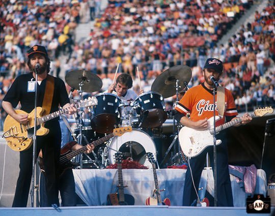 Today in 1982, The Beach Boys played at the Candlestick Park in San Francisco, CA