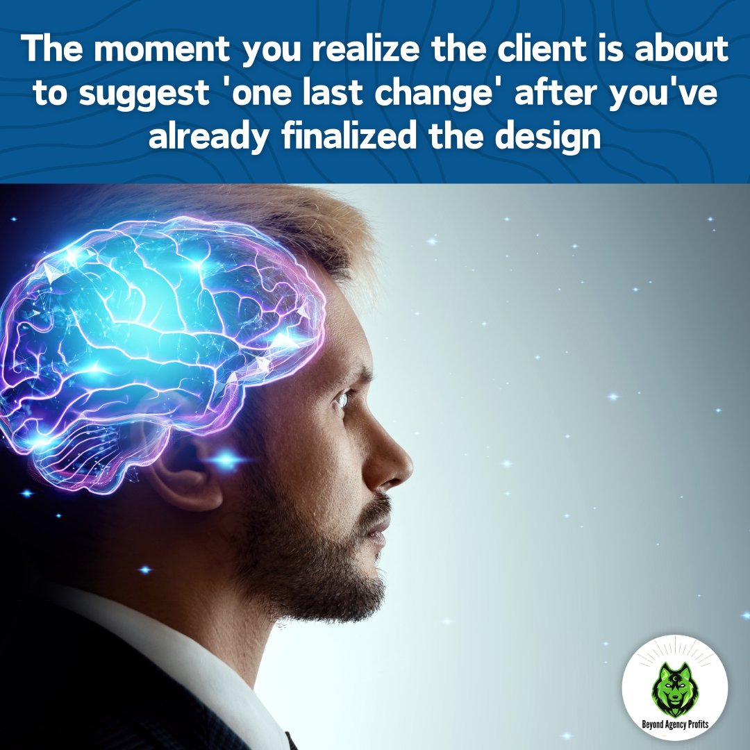 frankiefihn's tweet image. When &apos;final&apos; doesn’t really mean final... 🧠🤯

#ClientRequests #DesignLife #FreelancerStruggles #CreativeProfessionals #OneLastChange #AgencyHumor #MarketingLife #DesignProcess #FinalChanges #BeyondAgencyProfits