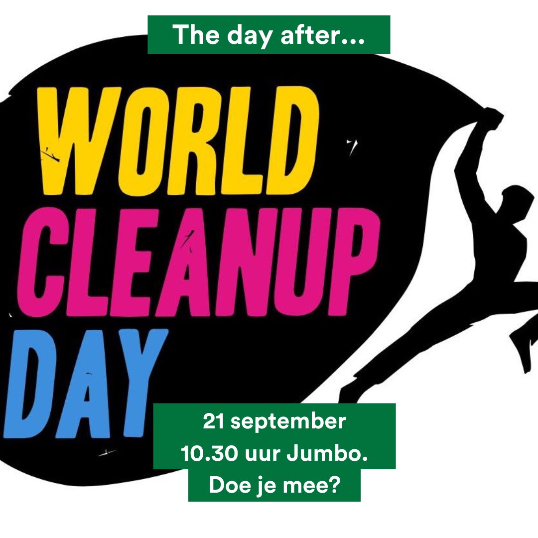 PvdDCulemborg's tweet photo. Ter ere van World Cleanup Day komende vrijdag gaan wij zaterdag samen met de zwerfafvalbrigade erop uit en ervoor zorgen dat West Culemborg weer een stuk schoner wordt. 💚💪

Sluit je ook aan?  #cleanup #pvdd #WorldCleanupDay #joinus https://t.co/AVcttWPDmN