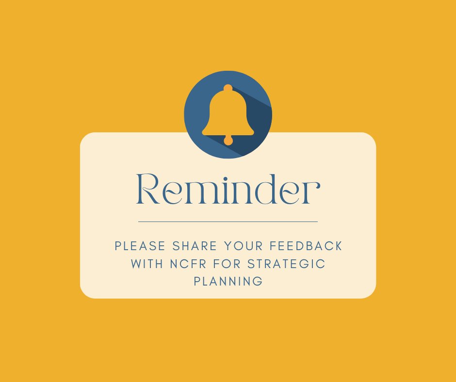 You are invited to share your feedback with <a href="/ncfr/">NCFR</a> by taking this survey: engage-ncfr.govocal.com/en/projects/nc…