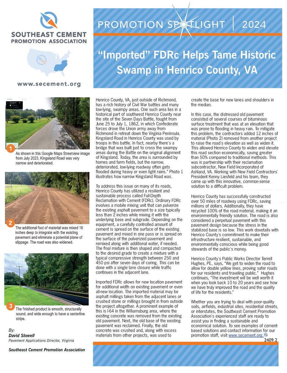 Read our September Spotlight #2: “Imported” FDR Helps Tame Historic Swamp in Henrico County, VA 
secement.org/wp-content/upl…