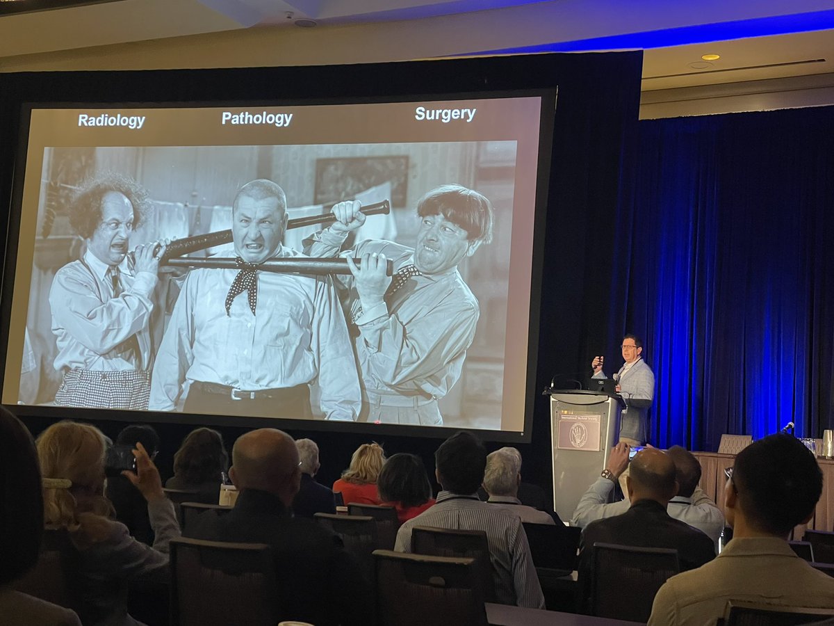 Excellent talk by <a href="/ScottBikeethan/">Scott Kilpatrick, MD</a> 

Pearls include ~

Necrosis in AVN should: 1) be grossly recognizable and 2) extend beyond the eburnated area. [Otherwise —&gt; DJD with secondary necrosis]

A team approach is needed for non-neoplastic musculoskeletal conditions too! #BSTPath