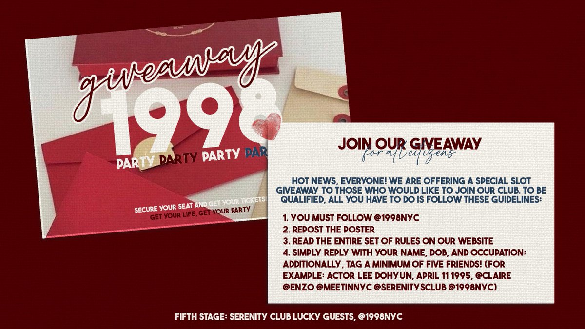 The glittering metropolis awaits! Are you ready to accept fortune’s favor? Enter our giveaway and see if you’re the lucky winner picked by the goddess of fortune. As a lucky guest, you’ll gain exclusive access to the most prestigious parties and soirees in New York City.