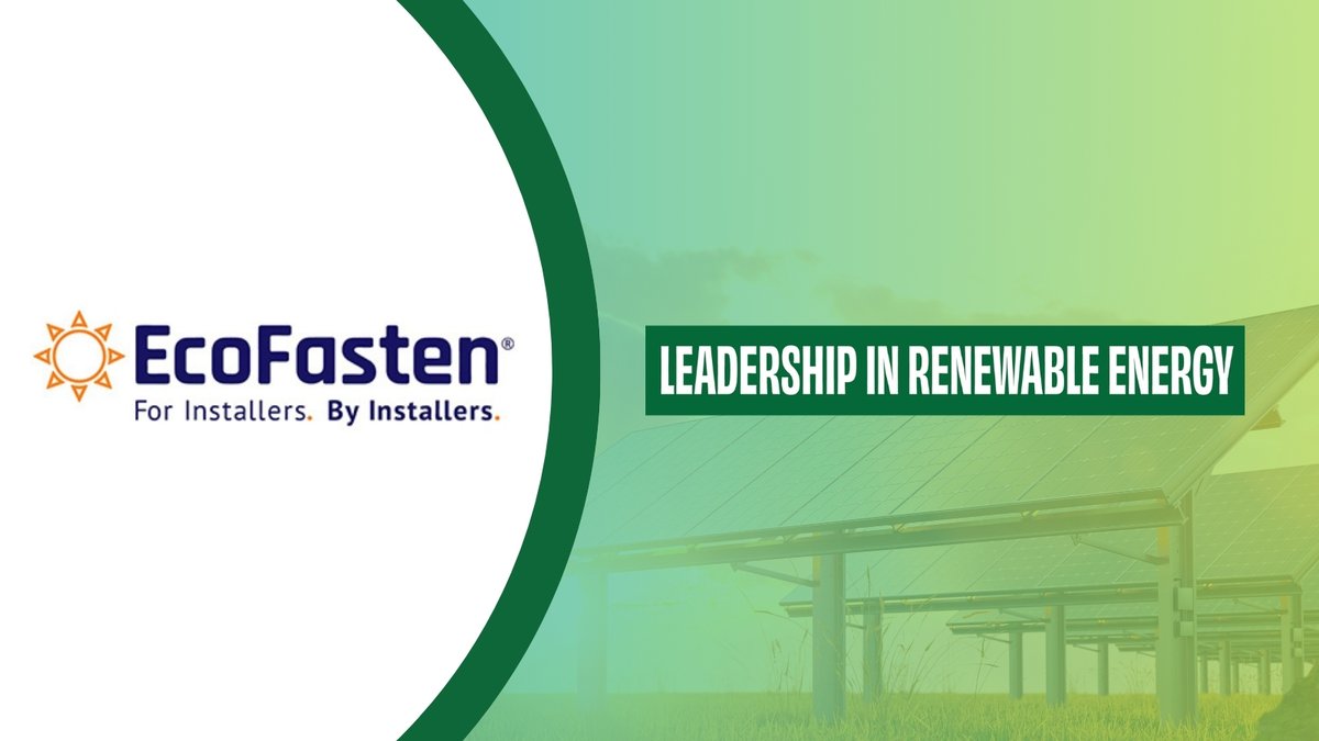SolarPowerWorld's tweet photo. For over 15 years, @EcoFasten has developed their products hand in hand with those on the roof – solar installers. Learn more about EcoFasten's portfolio of solar rooftop mounting systems and attachments &amp; cast your vote: https://t.co/0zG4iE3iXS https://t.co/7aKJLV3alX