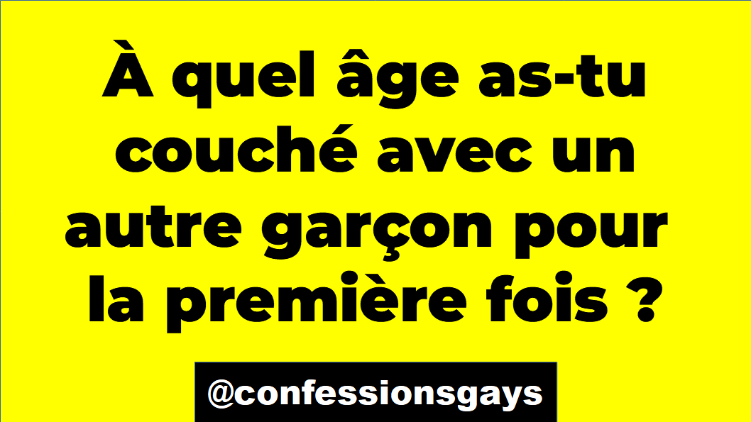 Confessions pour les Gays tweet media