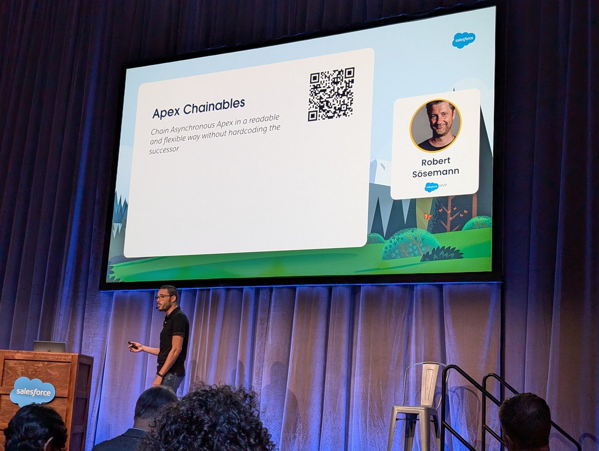 ch_sz_knapp's tweet photo. Big shout-out to @rsoesemann during #df24 in context of deferrable async Apex https://t.co/nyZEDRXZqx