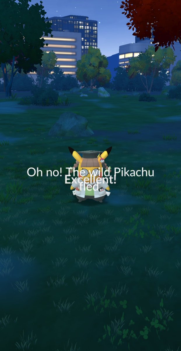 Chubbasil's tweet photo. Hi, Can't catch my Professor Pikachu encounter, tried multiple times, closed app several times, what's occurring? @NianticHelp https://t.co/p96bQXdB2t